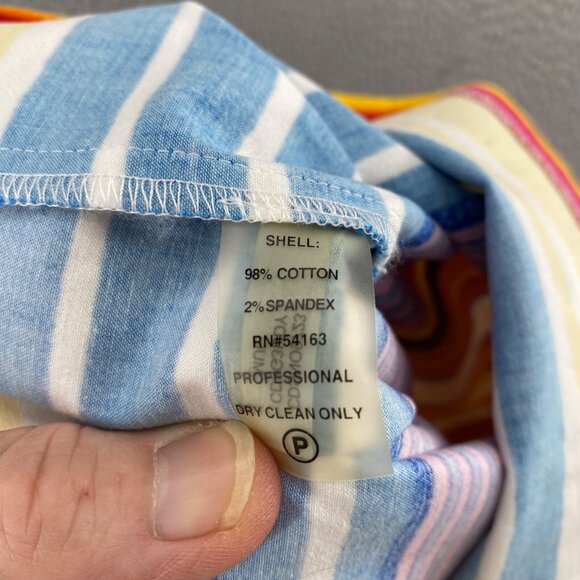 Calvin Klein Dress Womens 2 Multicolor Striped Sheath Sweetheart Neck Bra Mini - Picture 7 of 11